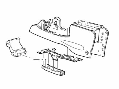 Ford Explorer Sport Center Console Base - 1L2Z-98045A36-BAA