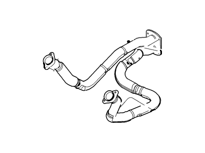 2006 Ford F53 Stripped Chassis Exhaust Pipe - 5U9Z-5246-AA