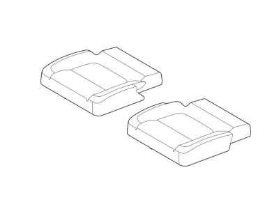 Ford FB5Z-7863805-JB Rear Seat Cushion Cover Assembly