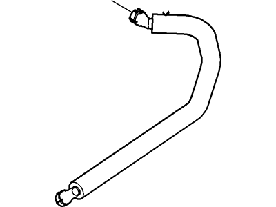 Ford F53 Stripped Chassis Crankcase Breather Hose - 5C3Z-6A664-CA
