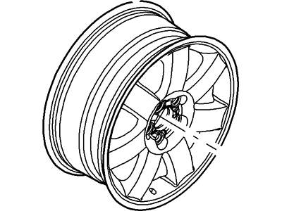 Mercury Montego Spare Wheel - 7G1Z-1007-B