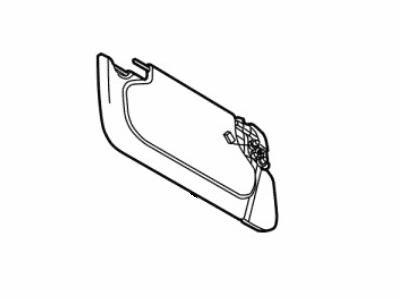 Ford 3W4Z5404105DAB Visor Assembly Sun