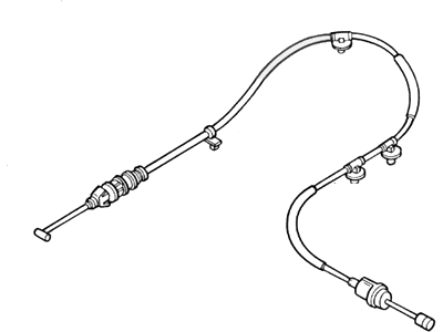 1999 Mercury Tracer Accelerator Cable - XS4Z-9A758-AA