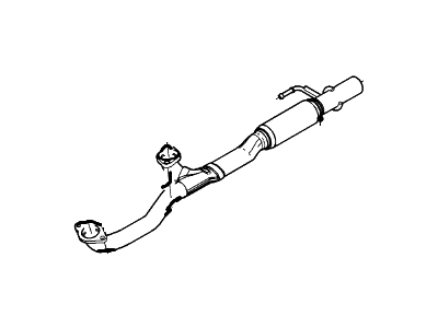 2012 Ford Edge Exhaust Pipe - BT4Z-5G274-A
