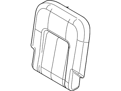 Ford 4L1Z-7866600-KAA Rear Seat Back Cover Assembly