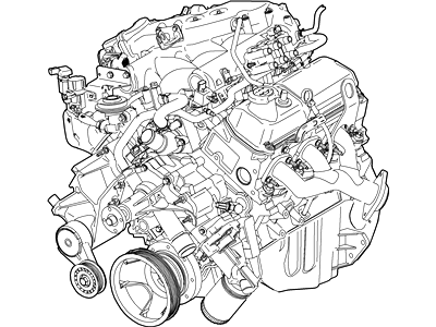 Ford 4R3Z-6007-DA Engine Assembly