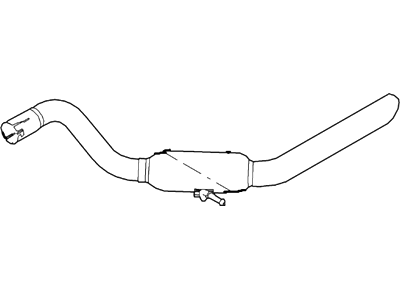 2010 Ford Explorer Exhaust Pipe - 7L2Z-5A212-B