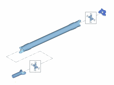 Ford HC3Z-4602-AF Drive Shaft Assembly