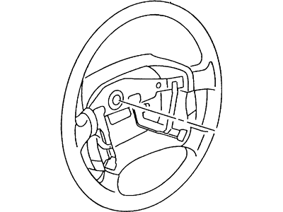 Ford F8CZ3600BAA Steering Wheel Assembly
