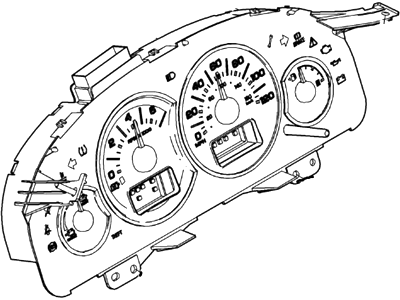 2006 Mercury Mariner Speedometer - 6L8Z-10849-SB