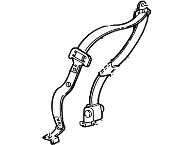 Ford F77Z-10611B09-EEE Seat Belt Assembly