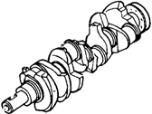 Lincoln Mark VII Crankshaft - F4ZZ-6303-ARM Crankshaft Assembly