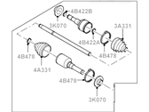 Lincoln Navigator Axle Shaft - 5L1Z-4K138-A Shaft Assembly