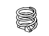 Ford Crown Victoria Coil Springs - 6W7Z-5310-E Spring - Front