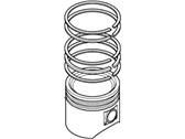 Ford Focus Piston Ring Set - F7CZ-6148-AA Kit - Piston Ring