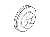 Mercury Lynx Brake Disc - F13Z-1125-A Rotor Assembly