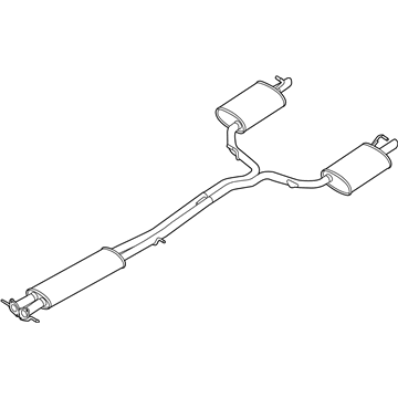 Ford JB5Z-5230-C Centre And Rear Muffler Assembly