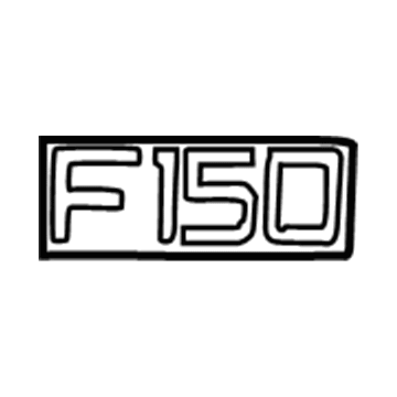 1999 Ford F-150 Emblem - XL3Z-8342528-AA