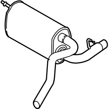 Ford DV6Z-5230-B Centre And Rear Muffler Assembly