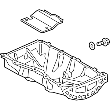 Ford JX6Z-6675-D Engine Oil Pan Assembly