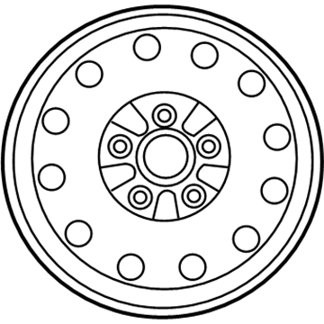 2003 Lincoln Town Car Spare Wheel - 3W1Z-1007-EA