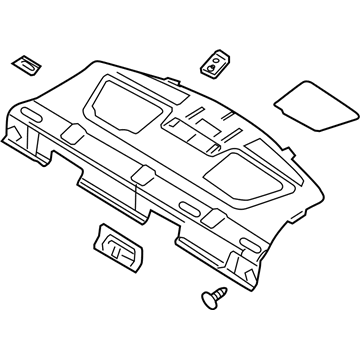 Ford 9E5Z-5446668-DA Panel Assy - Rear Package Tray Trim
