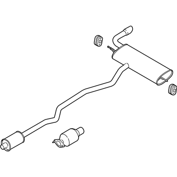 Ford Fusion Exhaust Pipe - DS7Z-5230-H