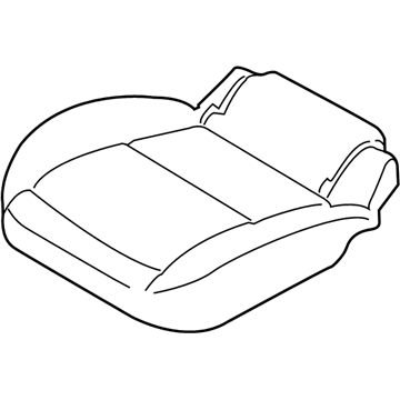 Ford FT1Z-1763804-AA Rear Seat Cushion Cover Assembly