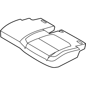 Ford FB5Z-7863805-FG Rear Seat Cushion Cover Assembly