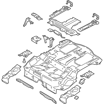 Ford FV6Z-5811215-B Pan Assembly - Floor