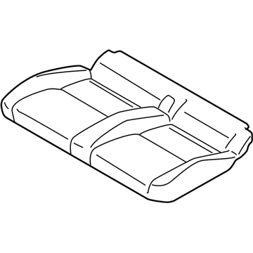 Ford KT1Z-1763805-RA COVER ASY - REAR SEAT CUSHION