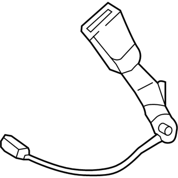 Ford DG9Z-5461202-AS Buckle Assembly - Seat Belt