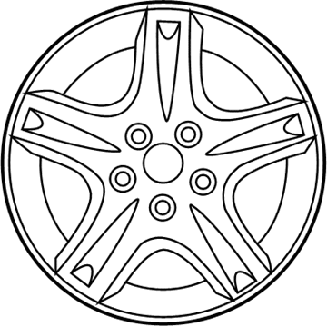2005 Mercury Sable Spare Wheel - 4F1Z-1007-BA