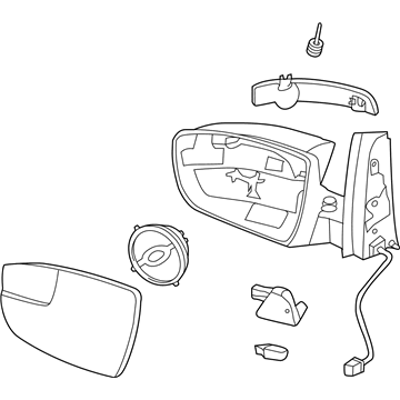 Ford DM5Z-17683-E Mirror Assembly - Rear View Outer