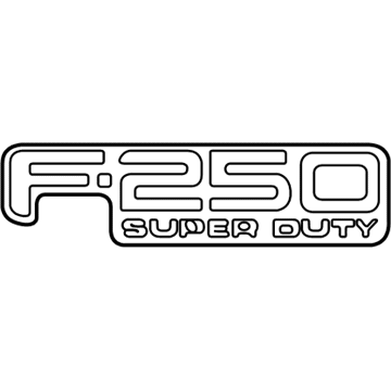 2001 Ford F-550 Super Duty Emblem - F81Z-16720-AZ