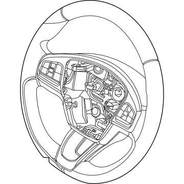 Ford LJ8Z-3600-JB WHEEL ASY - STEERING