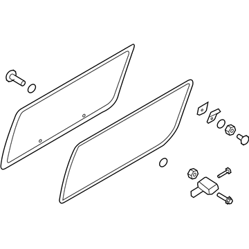 Ford F8UZ-15297A27-BA Glass - Quarter Window