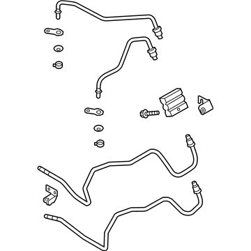 Ford Focus Oil Cooler Hose - F1FZ-7R081-H