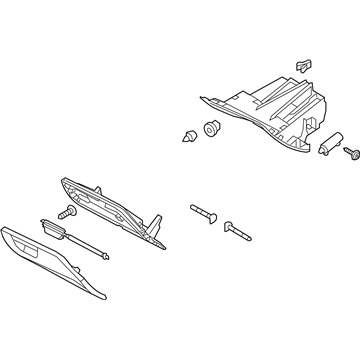 Ford F1EZ-5806024-FD Door Assembly - Glove Compartment