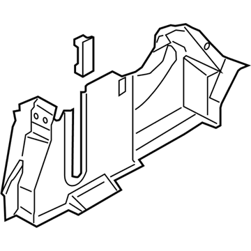 Ford DP5Z-5445422-AD Carpet - Rear Quarter Panel/Luggage Compartment