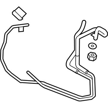 Lincoln MKX Automatic Transmission Oil Cooler Line - F2GZ-7C410-D