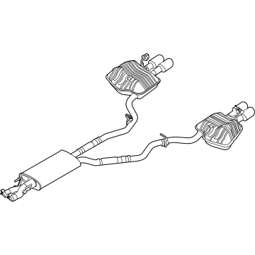 Ford L1MZ-5230-GM MUFFLER ASY - CENTRE AND REAR