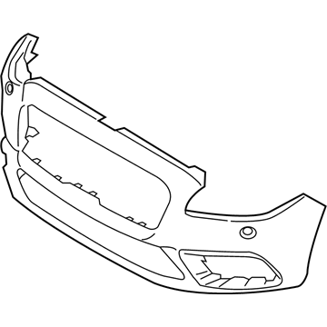 2017 Lincoln Continental Bumper - GD9Z-17D957-DBPTM