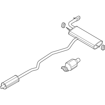 Ford Police Responder Hybrid Tail Pipe - KS7Z-5F250-B