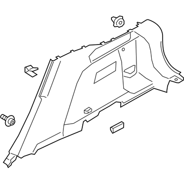 Ford LJ6Z-7831012-AE TRIM ASY - QUARTER