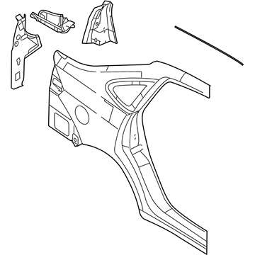 Ford 8S4Z-5427841-A Panel - Quarter - Outer