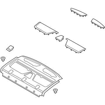 Ford HP5Z-5446668-GA Panel Assembly - Rear Package Tray