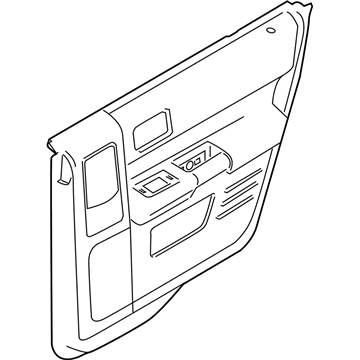 Ford AA8Z-7427407-DC Trim - Rear Door