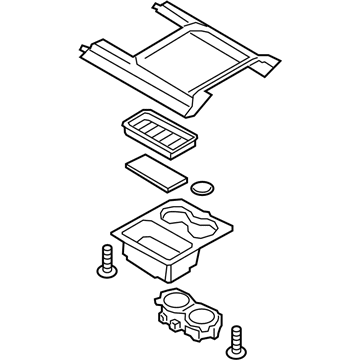 Ford Center Console Base - HC3Z-25045A76-AA