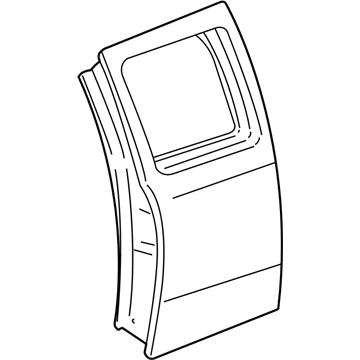 Ford 3L5Z-1324630-BA Door Assembly - Rear - Less Hinges